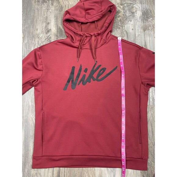 Nike Womens Small Hoodie Sweatshirt Pockets Hooded Red - Picture 5 of 8